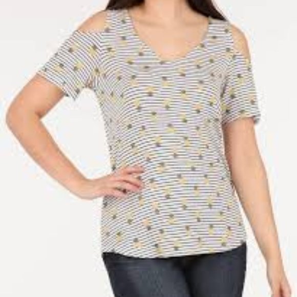 Cold Shoulder Top & Cosmetic Bag - NWT - Picture 5 of 7